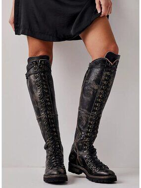 BED/STU Lustrous Boots -Black Lux-